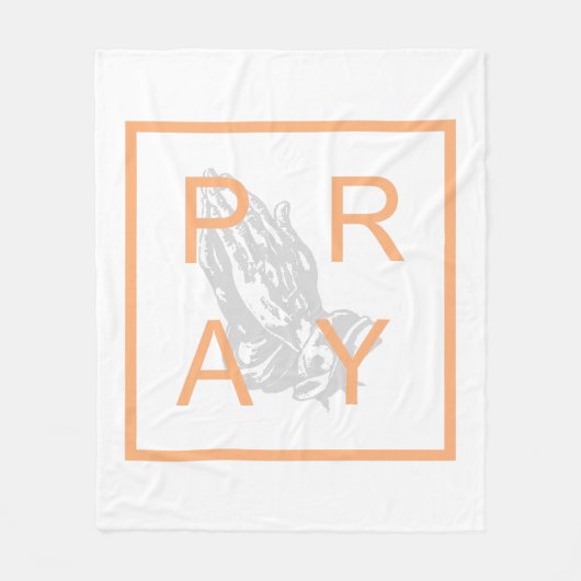 PRAY FLEECE DEKEN (Voorkant)