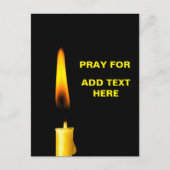 Pray for Add Text Briefkaart (Voorkant)