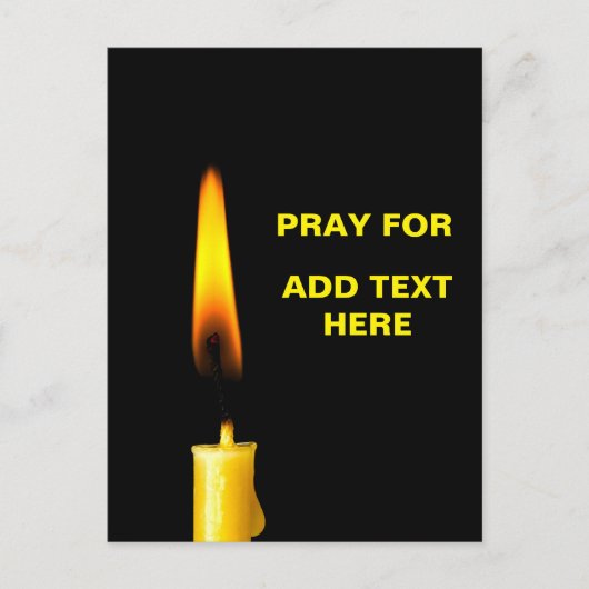 Pray for Add Text Briefkaart (Voorkant)