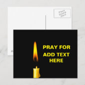 Pray for Add Text Briefkaart (Voorkant / Achterkant)