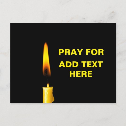 Pray for Add Text Briefkaart (Voorkant)