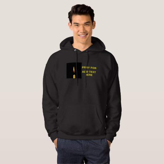 Pray for Add Text Hoodie (Voorkant volledig)