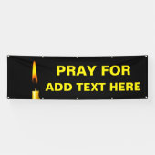 Pray for Add Text Spandoek (Horizontaal)