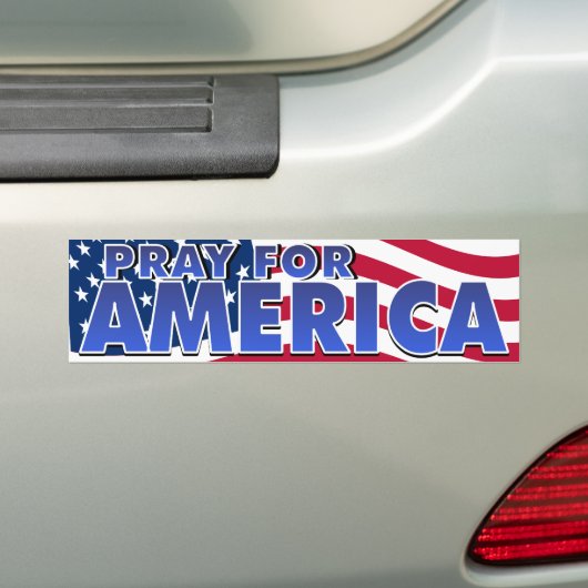 Pray for America 2 Bumpersticker (Op auto)