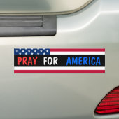 Pray for America Bumpersticker (Op auto)
