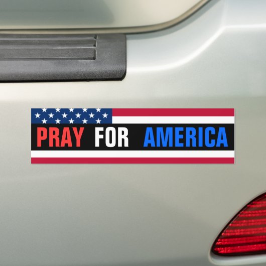 Pray for America Bumpersticker (Op auto)