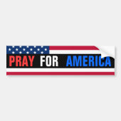 Pray for America Bumpersticker (Voorkant)