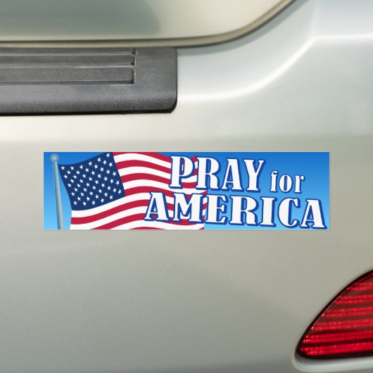Pray for America Bumpersticker (Op auto)