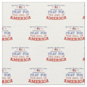 PRAY FOR AMERICA Fabric Stof (Close Up)