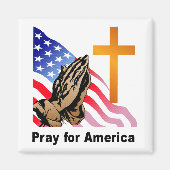 Pray for America Magneet (Voorkant)