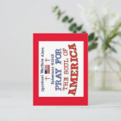 PRAY FOR AMERICA Post Kaart (Staand voorkant)