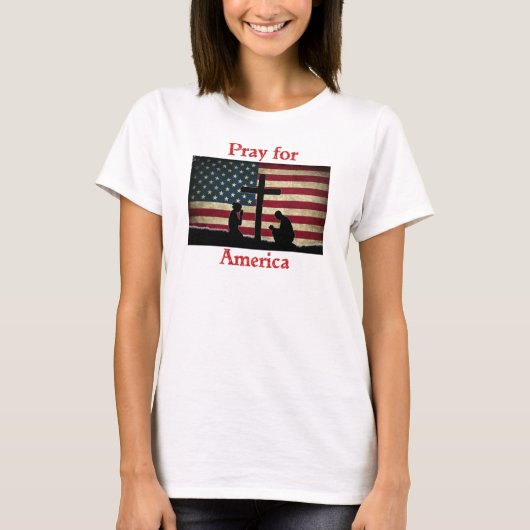 Pray for America T-Shirt (Voorkant)