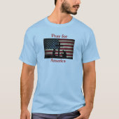 Pray for America T-shirt (Voorkant)