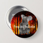 Pray for Australia Ronde Button 7,6 Cm (Voorkant /achterkant)