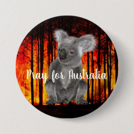 Pray for Australia Ronde Button 7,6 Cm