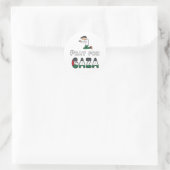 Pray for Gaza Ronde Sticker (Tas)