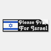 Pray for Israel Bumpersticker (Voorkant)