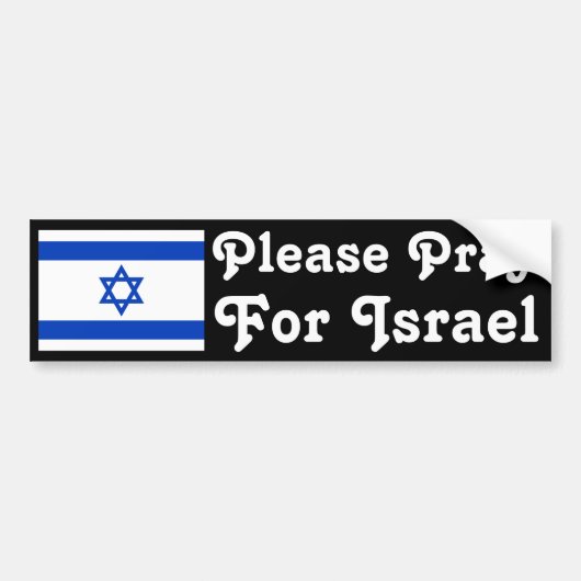 Pray for Israel Bumpersticker (Voorkant)
