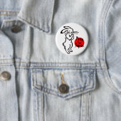 Pray for Japan(1 rabbit) Ronde Button 5,7 Cm (In situ)