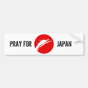 Pray for Japan Bumpersticker