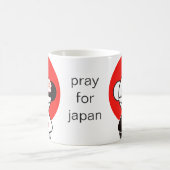 Pray for Japan Kokeshi Doll Koffiemok (Center)
