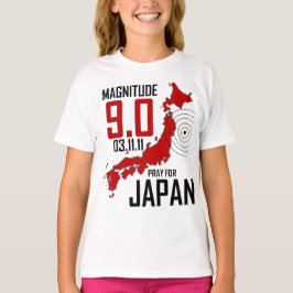 Pray for Japan - Omvang 9.0 - 3.11.11 T-shirt
