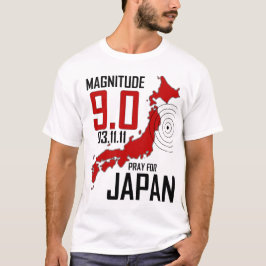 Pray for Japan - Omvang 9.0 - 3.11.11 T-shirt