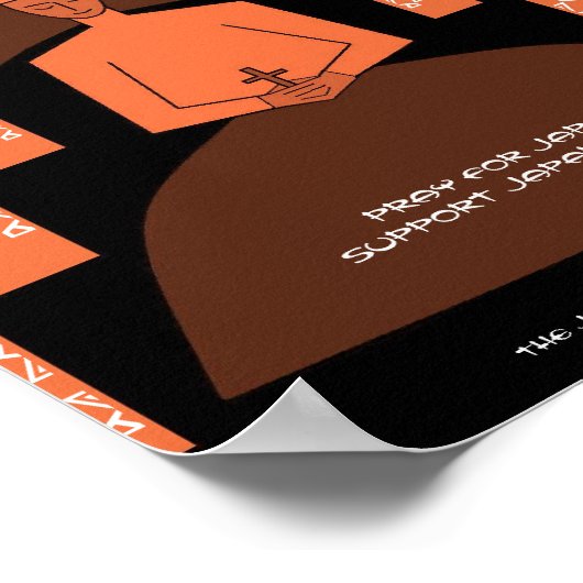 PRAY FOR JAPAN SUPPORT JAPAN RELIEF POSTER (Hoek)