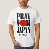Pray for Japan T-shirt (Voorkant)