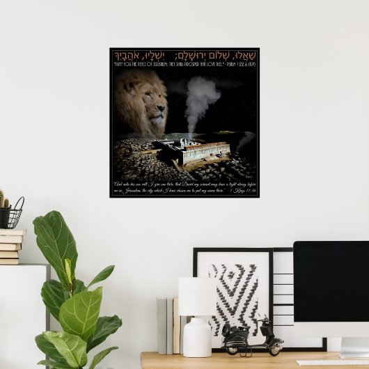 Pray for Jerusalem Poster (Thuiskantoor)