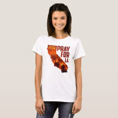 Pray For La California Wildfire T-shirt 2025 (Voorkant volledig)