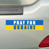 Pray For Oekraïne Bumpersticker (Op auto)