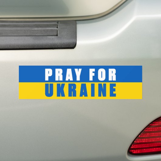 Pray For Oekraïne Bumpersticker (Op auto)