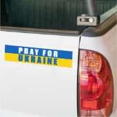 Pray For Oekraïne Bumpersticker (Op Truck)