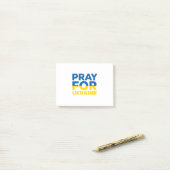 Pray For Oekraïne Post-it® Notes (Op bureau)