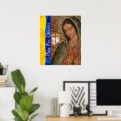 Pray For Oekraïne Poster (Thuiskantoor)
