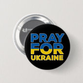 Pray For Oekraïne Ronde Button 5,7 Cm (Voorkant /achterkant)