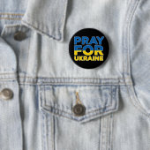 Pray For Oekraïne Ronde Button 5,7 Cm (In situ)