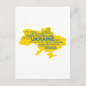 Pray for Oekraïne | Support voor Oekraïne | Strong Briefkaart (Voorkant)