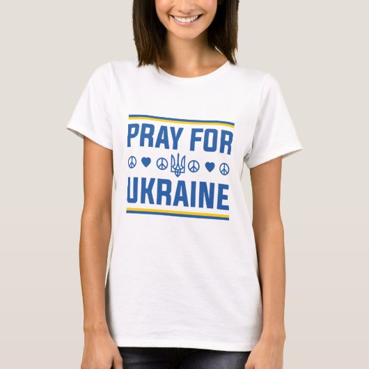 Pray For Oekraïne T-shirt (Voorkant)