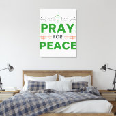 Pray for Peace Canvas Afdruk (Insitu (Slaapkamer))