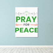 Pray for Peace Canvas Afdruk (Insitu (Houten vloer))
