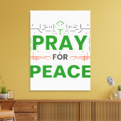 Pray for Peace Canvas Afdruk (Insitu (Woonkamer))