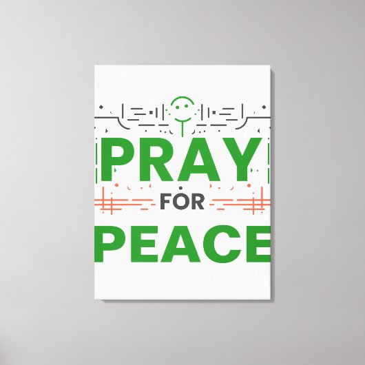 Pray for Peace Canvas Afdruk (Voorkant)