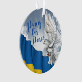 Pray for Peace for Ukraine Ornament (voorkant)