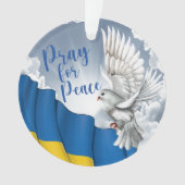 Pray for Peace for Ukraine Ornament (voorkant)