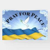 Pray for Peace for Ukraine Spandoek (Horizontaal)