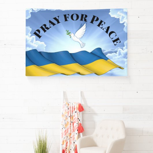 Pray for Peace for Ukraine Spandoek (Insitu)