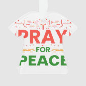 Pray for Peace Ornament (voorkant)