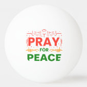 Pray for Peace Pingpongbal (Achterkant)